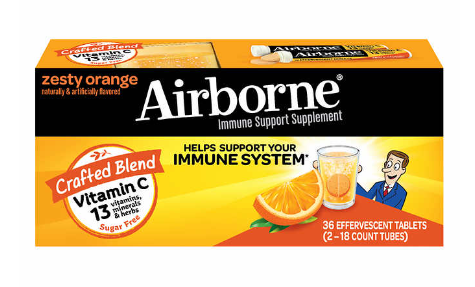 Airborne Immune Support, 36 Effervescent Tablets 免疫支持補充劑，36 片泡騰片