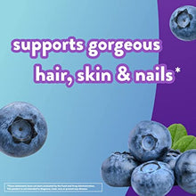 Load image into Gallery viewer, Vitafusion Extra Strength Biotin Gummy Vitamins, Blueberry Flavored Biotin Vitamins for Hair, Skin and Nails, 100 Count vitafusion 超強生物素軟糖維生素,藍莓味生物素維生素有益於頭髮、皮膚和指甲,100 粒軟糖