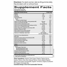 Load image into Gallery viewer, SmartyPants Women's Formula Gummy Vitamins: Multi-Vitamins, CoQ10, Folate (Methylfolate), Vitamin K2, Vitamin D3, Biotin, B12, Omega 3 DHA/EPA Fish Oil, 240 Adult Gummies 女性配方維生素軟糖: 多種維生素、輔酶 Q10、葉酸(甲基葉酸)、維生素 K2、維生素 D3、生物素、B12、Omega 3 DHA/EPA 魚油,240 粒成人軟糖