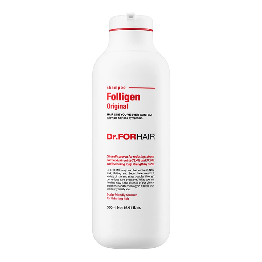 Dr. FORHAIR Folligen Original Anti-Thinning Biotin Shampoo (16.9 oz) Hair Regrowth & Thickening Anti Hair Loss Root Enhancer   Dr. FORHAIR Folligen Original  洗髮水（16.9 盎司）頭髮再生, 抗脫髮和增加生長體積強度治療根增強劑