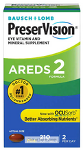 Load image into Gallery viewer, Bausch + Lomb PreserVision AREDS 2 Eye Vitamin &amp; Mineral Supplement Bausch + Lomb PreserVision AREDS 2 眼部維生素和礦物質補充劑 210 soft gels Extra Large pack
