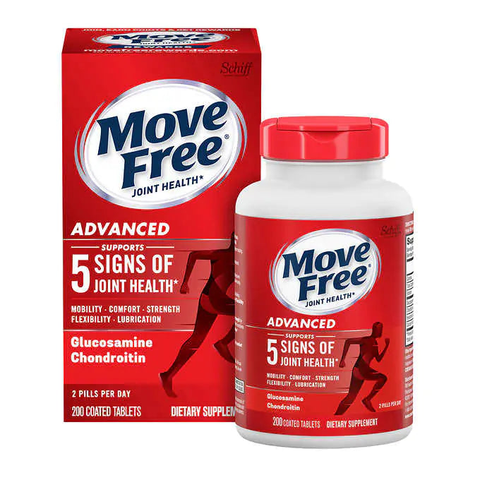 Schiff Move Free Advanced Joint Supplement, 200 Tablets     Schiff Move Free 高級關節補充劑，200 片